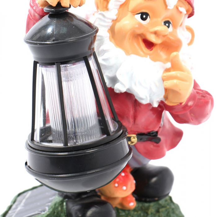 Lampă solară LED ,pitic cu felinar 28 cm [3]