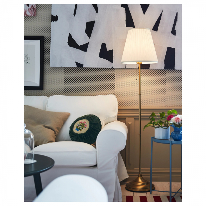 Lampadar Sofia oțel, alb - 155cm [5]