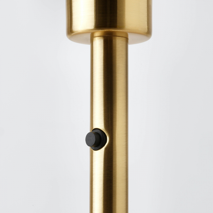 Lampadar Majestic cu abrajur perforat, maro - 163cm [4]