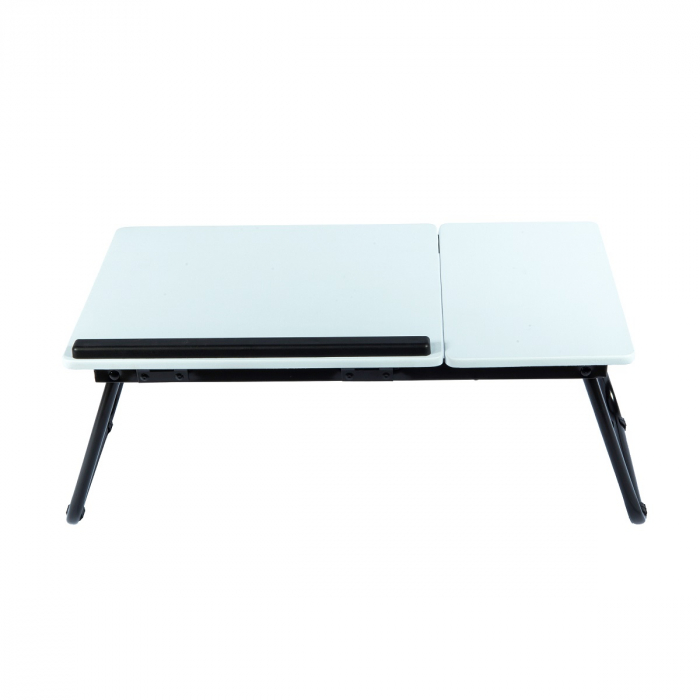 Masă albă pentru laptop 55 x 32 x 23 cm, mdf si PVC [3]