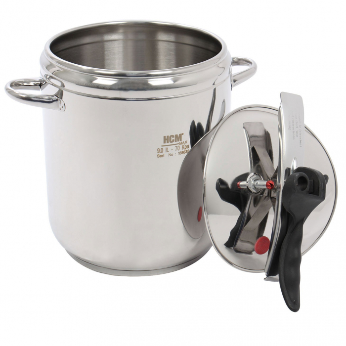 Oală inox sub presiunecu capac,9 L, 24 x 22 cm [3]