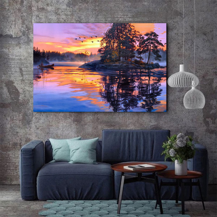 Tablou Canvas - Fall sunset [3]