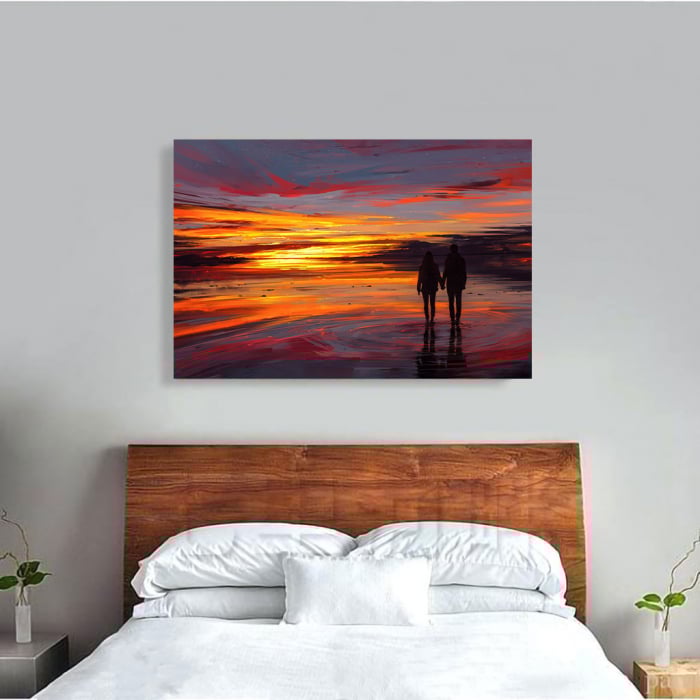 Tablou Canvas - Sunset in love [4]