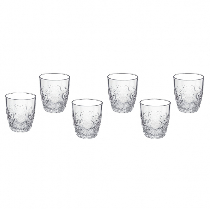 Pahare + sticlă whisky,din sticlă, 790 + 260 ml [3]