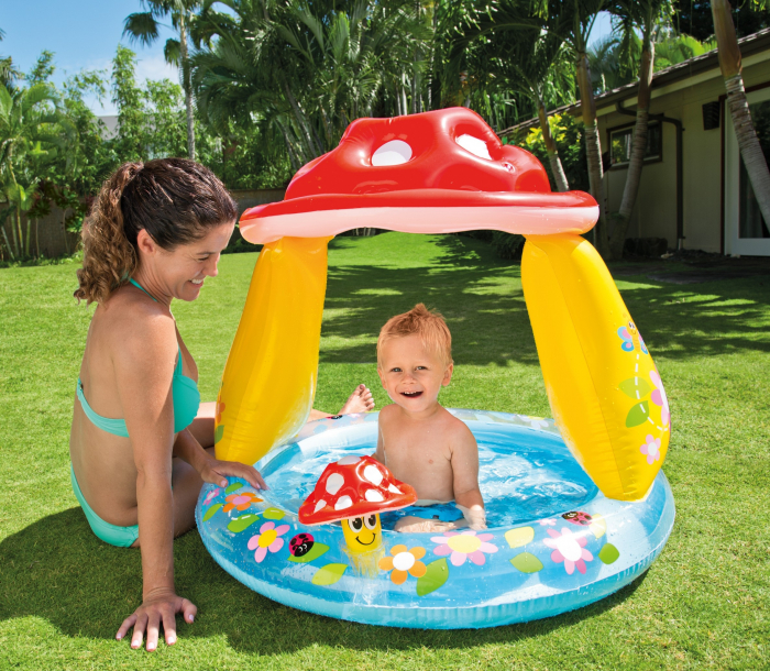 Piscină gonflabilă Ciupercuță, pentru copii, 102 x 89 cm [2]