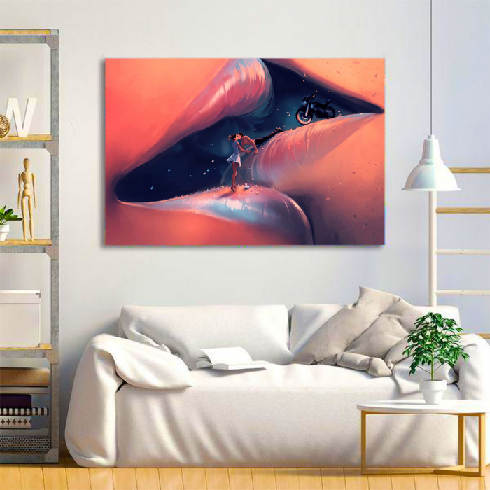 Tablou Canvas - Creative kiss [2]