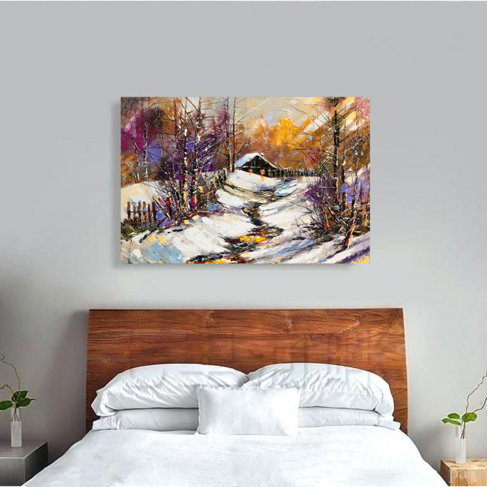 Tablou Canvas - Iarna pe ulita [4]