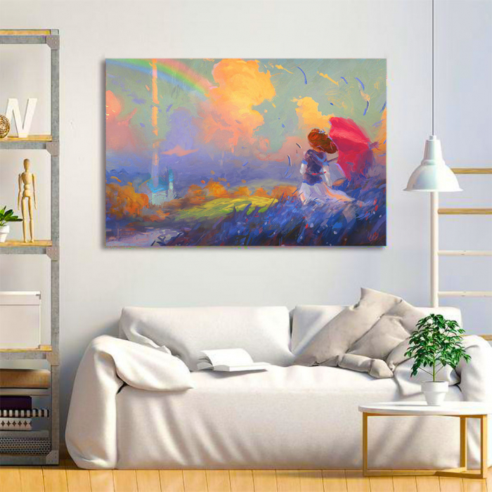 Tablou Canvas - Rainbow walk [2]