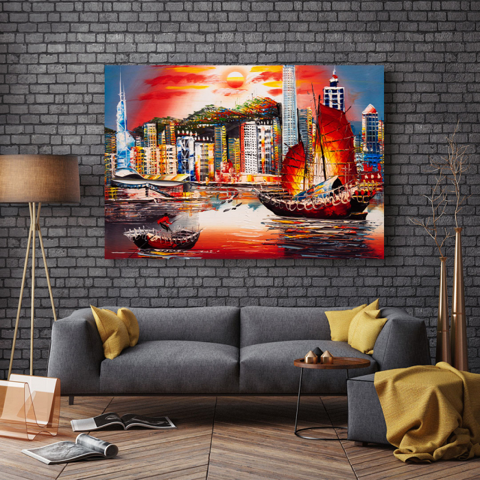 Tablou Canvas - Hong Kong View [3]