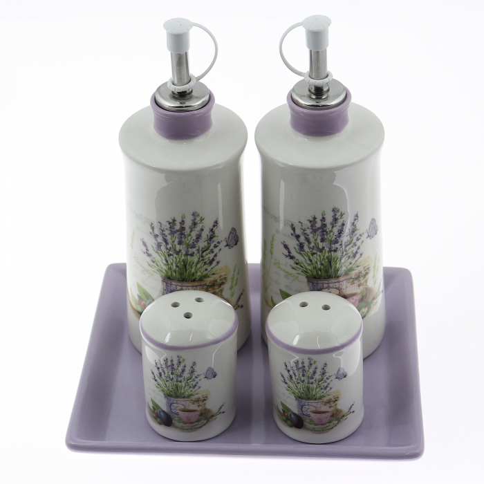 Recipiente pentru bucătărie+ suport , ceramică, set 5 bucăți [3]