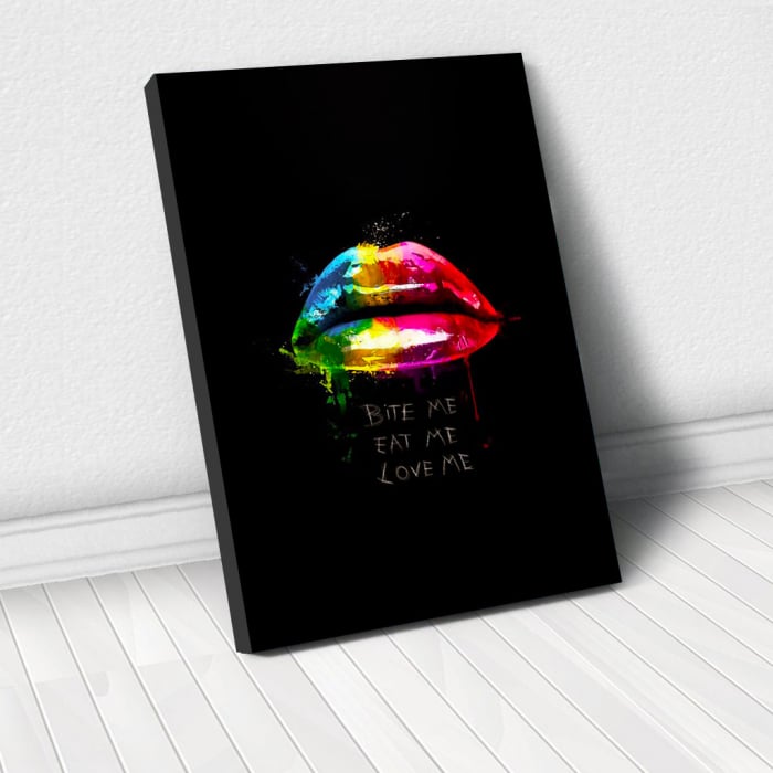Tablou Canvas - Rainbow lips [1]