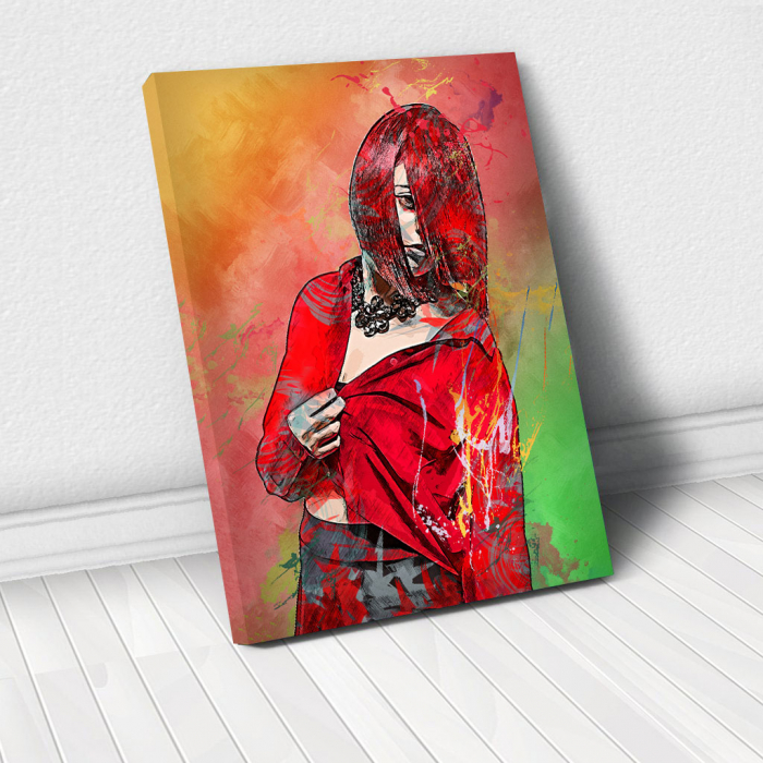 Tablou Canvas - Red fashion [2]