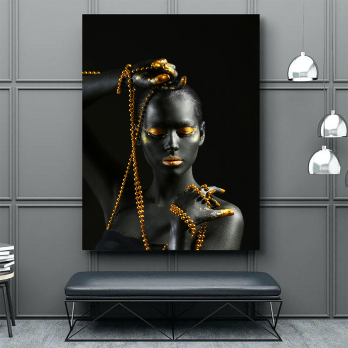 Tablou Canvas - Gold in new style [4]
