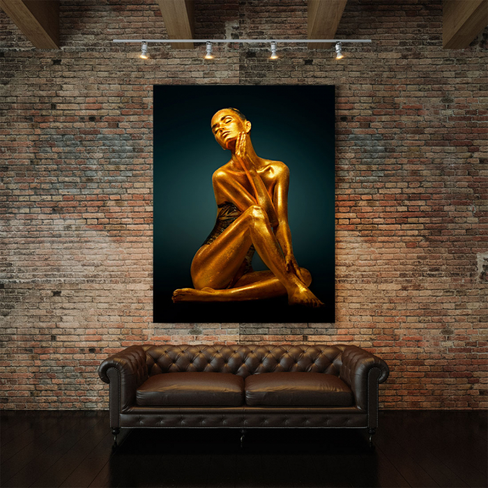 Tablou Canvas - Golden Pose [3]