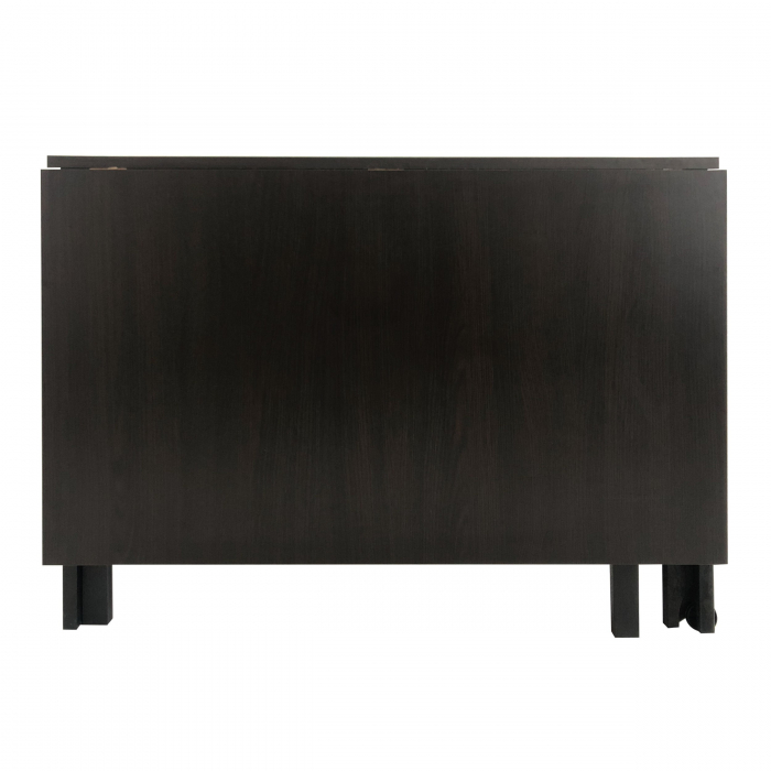 Set masă pliantă cu 4 scaune de bucătărie,wenge [4]