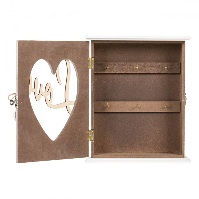 Suport din lemn pentru chei "LOVE" - 22x7x26.5cm [2]