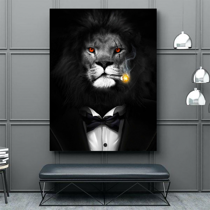 Tablou Canvas - Mob Lion [5]