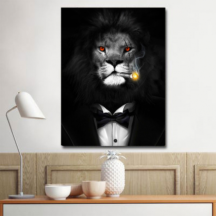 Tablou Canvas - Mob Lion [2]