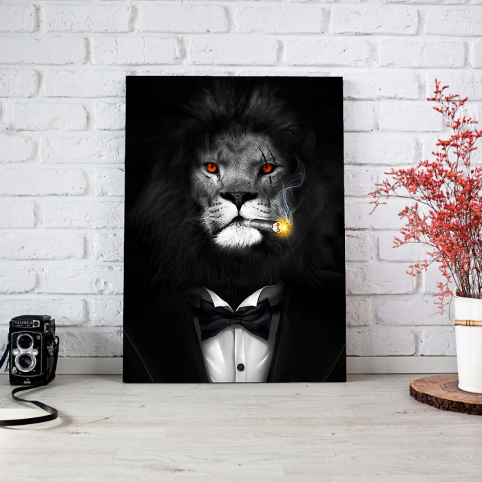 Tablou Canvas - Mob Lion [4]