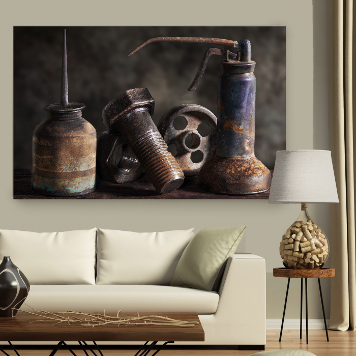 Tablou Canvas - Rusted Parts [4]