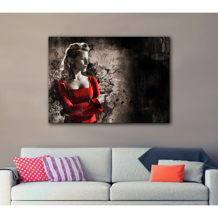 Tablou Canvas - Woman in Red [3]