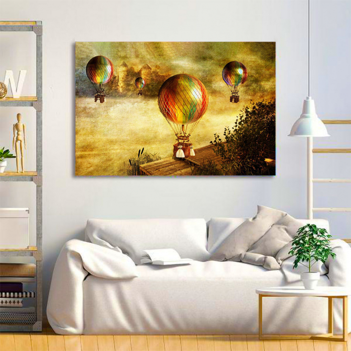 Tablou Canvas - Vintage baloons [2]