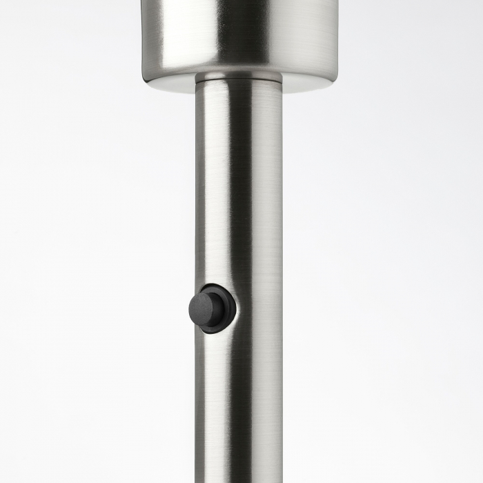 Veioză Dora, albă, cu bază metalică - 41cm [5]