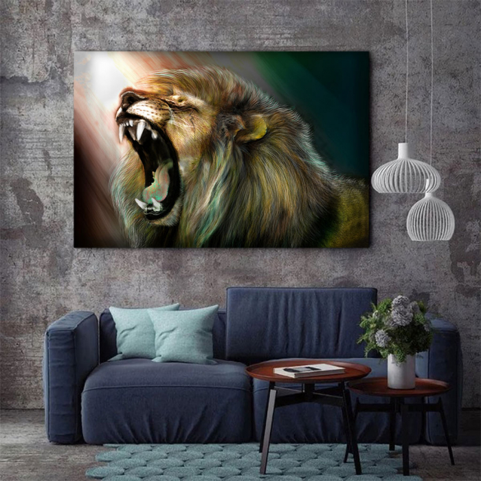 Tablou Canvas -Lion roar [3]