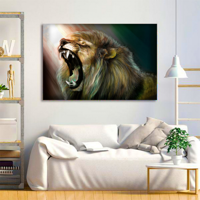Tablou Canvas -Lion roar [4]