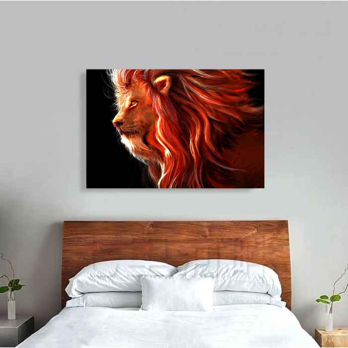 Tablou Canvas - Lion creativ [4]