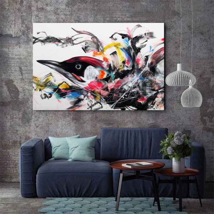 Tablou Canvas - Grafitti bird [3]