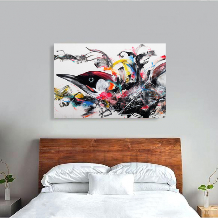 Tablou Canvas - Grafitti bird [4]