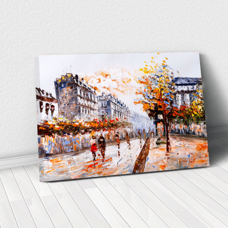 Decor de perete - Tablou Canvas - Autumn over town