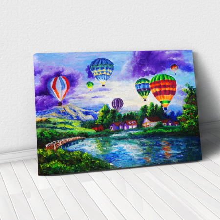 Decor de perete - Tablou Canvas - Fire Ballon