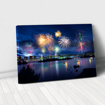 Decor de perete - Tablou Canvas - Tokyo Fireworks