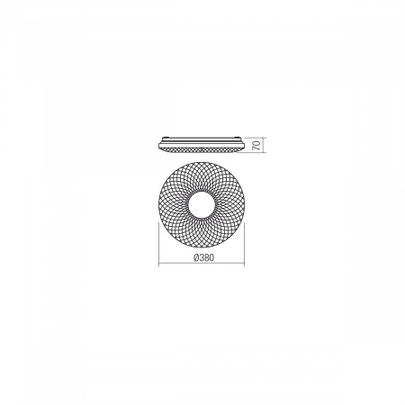 Plafoniera LED ,alb cu efect de sclipire [1]