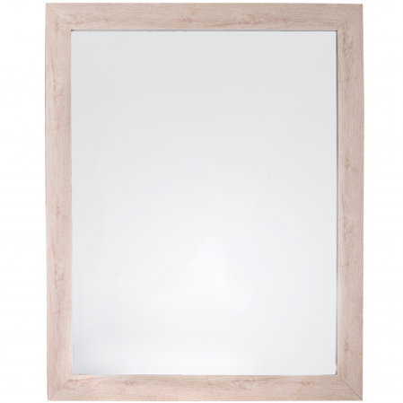 Oglinzi - Oglindă de perete cu ramă, culoare lemn natural 46x56x4 cm