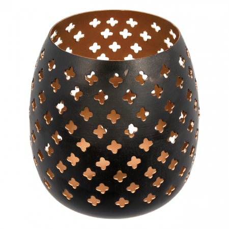 Decor de mobila - Suport metalic pentru lumânare 6.5x9.5 cm