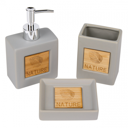 Seturi baie și accesorii - Set de baie din ceramică ”Nature” - 3 buc.