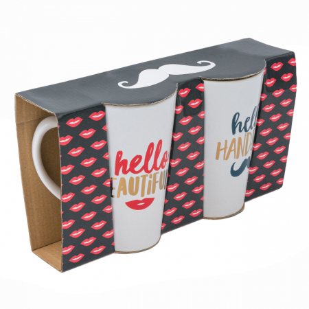 Set 2 căni, el-ea din ceramică. 475ml [2]
