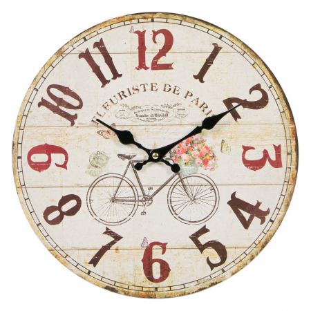 Ceasuri - Ceas de perete din lemn ”Paris” 34 cm
