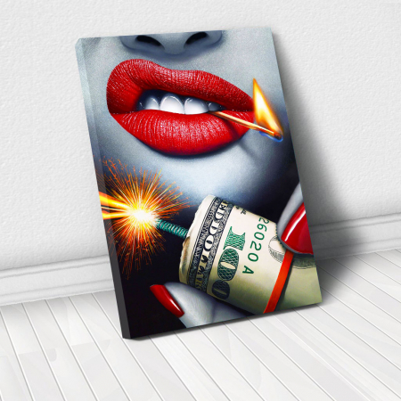 Motivational - Tablou Canvas - Dollars Bomb