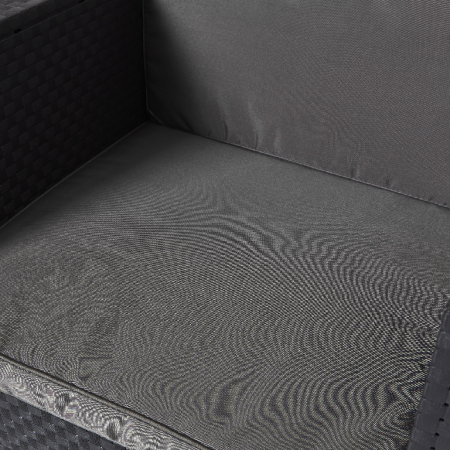 Set mobilier grădină, canapea + masă + 2 fotolii, culoare gri [6]