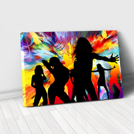 Abstract - Tablou Canvas - Traieste muzica