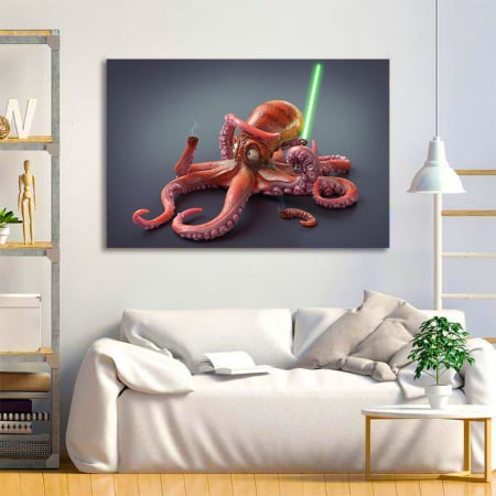 Tablou Canvas - Funny Octopus [3]