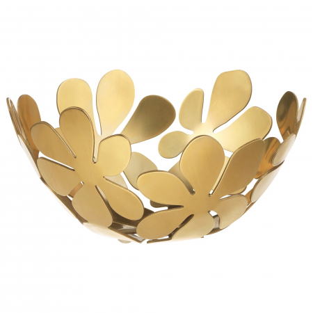 Decor de mobila - Bol alamă, auriu - 20cm