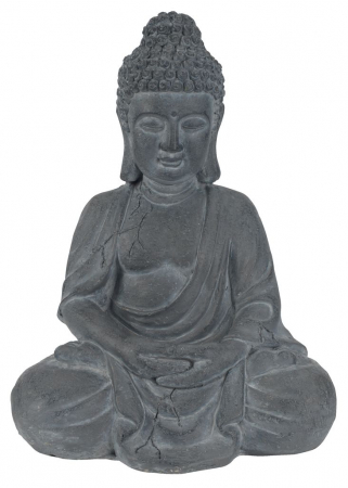 Statuie grădină buddha, 24x31x42 gri [0]