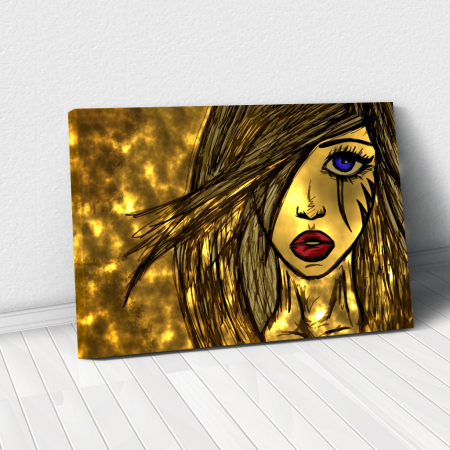 Creativitate - Tablou Canvas - Golden art