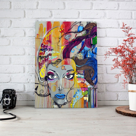Tablou Canvas - Graffiti portret [1]
