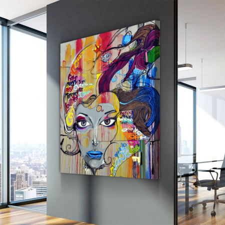 Tablou Canvas - Graffiti portret [2]